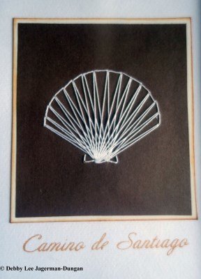 Camino de Santiago Souvenirs Scallop Shell String Card