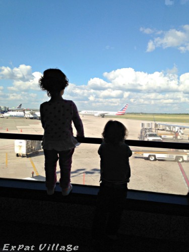 expat kids flying home
