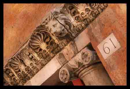 Rome, Italy, Roman Lion, Ionic Pillars