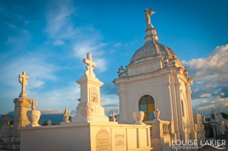 Cityscape, Cemetery, The Right Light, Sunlight, Sunset, Granada, Nicaragua, Sculptural Forms, Travel Photography