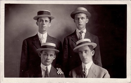Four Men in Hats