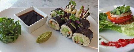 Raw food sushi by Karen Hall