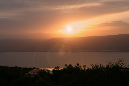 Sunset Sea of Galilee