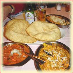 A meal at Nirwana Indian Restaurant