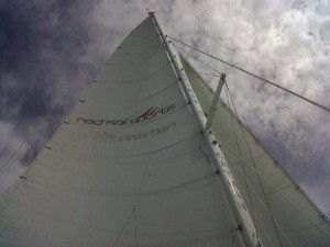 Our Cayman Island Sailboat, provided by Red Sail Sports.