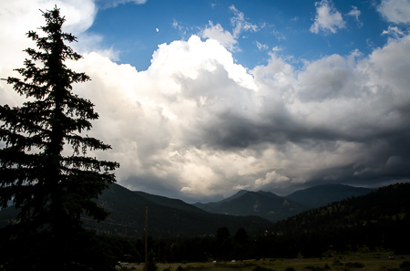 Moon over Colorado