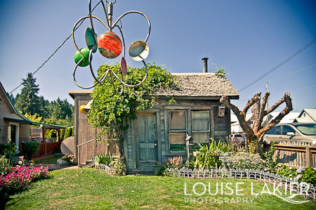 Miner's Shack, Rosln, Washington, Small Houses, Garden Art, Weathered Wood