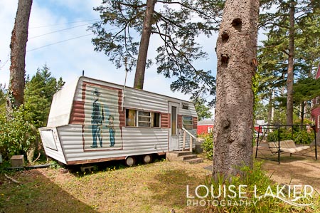 Leighton, VIntage Travel Trailer, Charlie Chaplain, Seaview, The Sou'wester