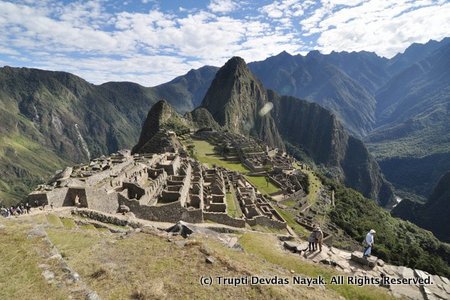 Machu Picchu in wide angle