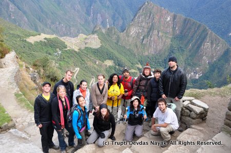 Our amazing group at Machu Picchu