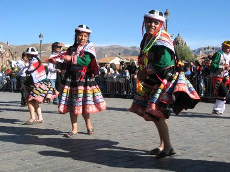 Colorful Dancers Inti Raymi Festival