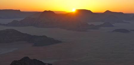 Sunrise on Wadi Rum Jordan