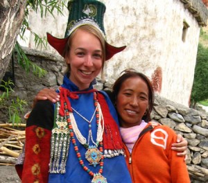 Angela and Lobsang in India