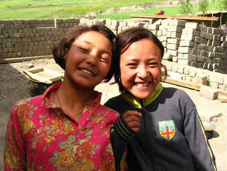 village girls in India