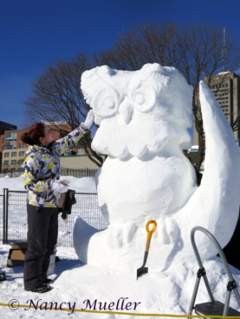 Quebec Winter Festival Snow Sculpture