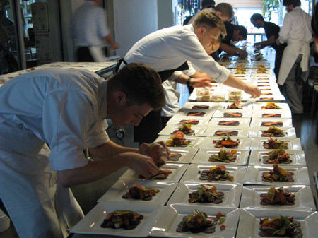 Plating many mystery dishes