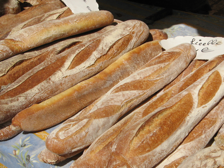 Bread, Saturday Market, Sarlat, France