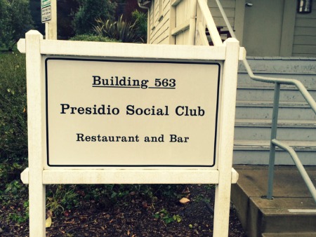 Presidio Social Club in San Francisco entrance