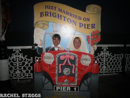 brighton pier just married england seafront
