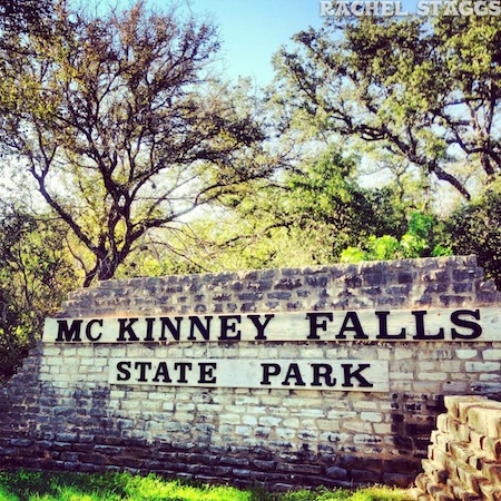 mckinney falls state park sign