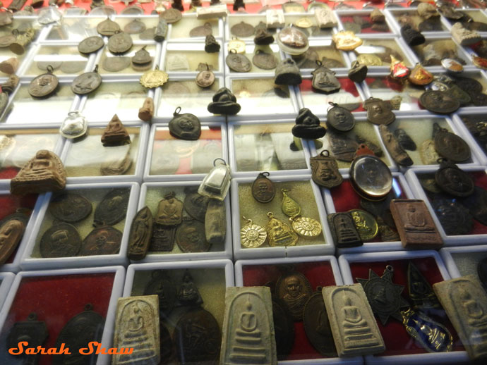 Lucky Amulets for sale at Bangkok's Chatuchak Weekend Market