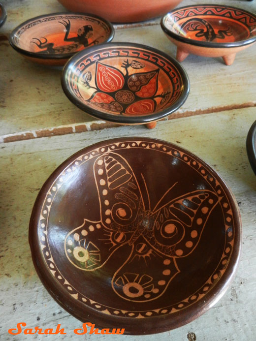Footed bowls in Guatil, Costa Rica