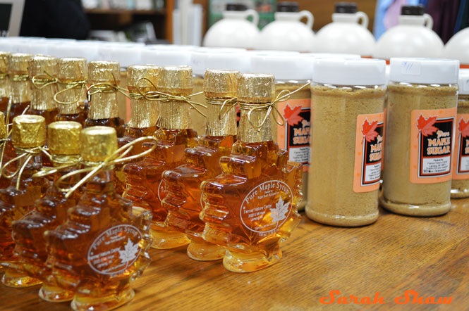 Maple syrup and sugar from Fenner Nature Center for their Maple Syrup Festival