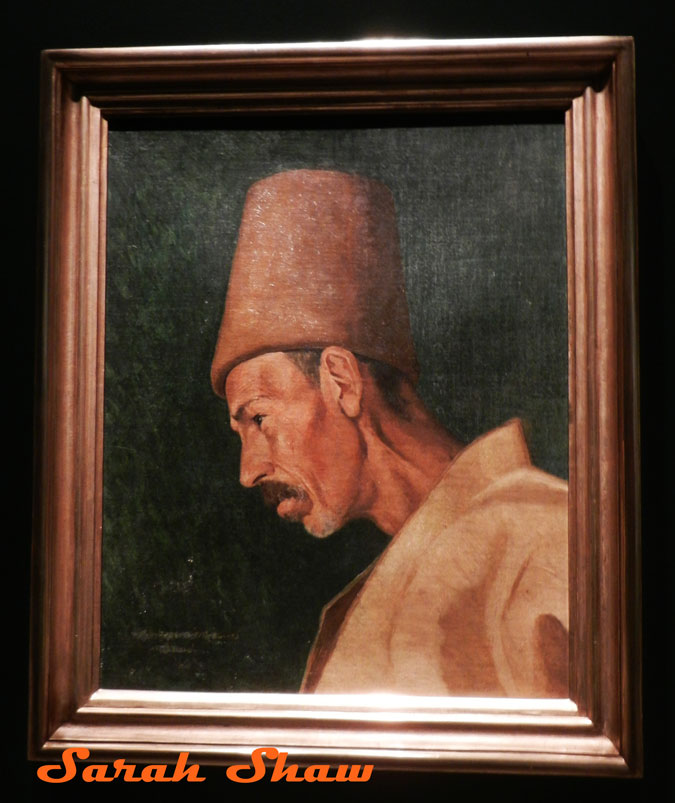 Painting of a Dervish by Osman Hamdi Bey at the Pera Museum, Istanbul, Turkey