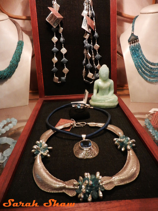 Gemstone and Silver Necklaces from Naga Creations, Luang Prabang, Laos