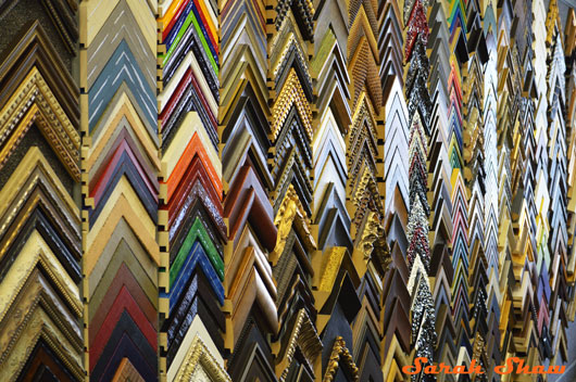 Many frame choices at Frames Unlimited