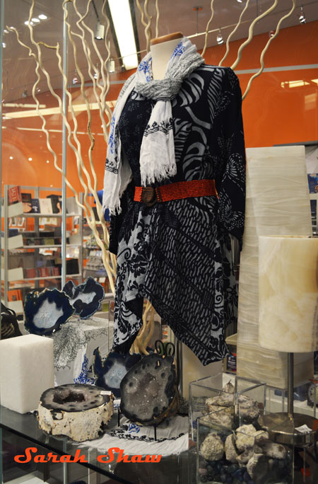 Indigo fashion inspires shoppers at the Royal Ontario Museum Store