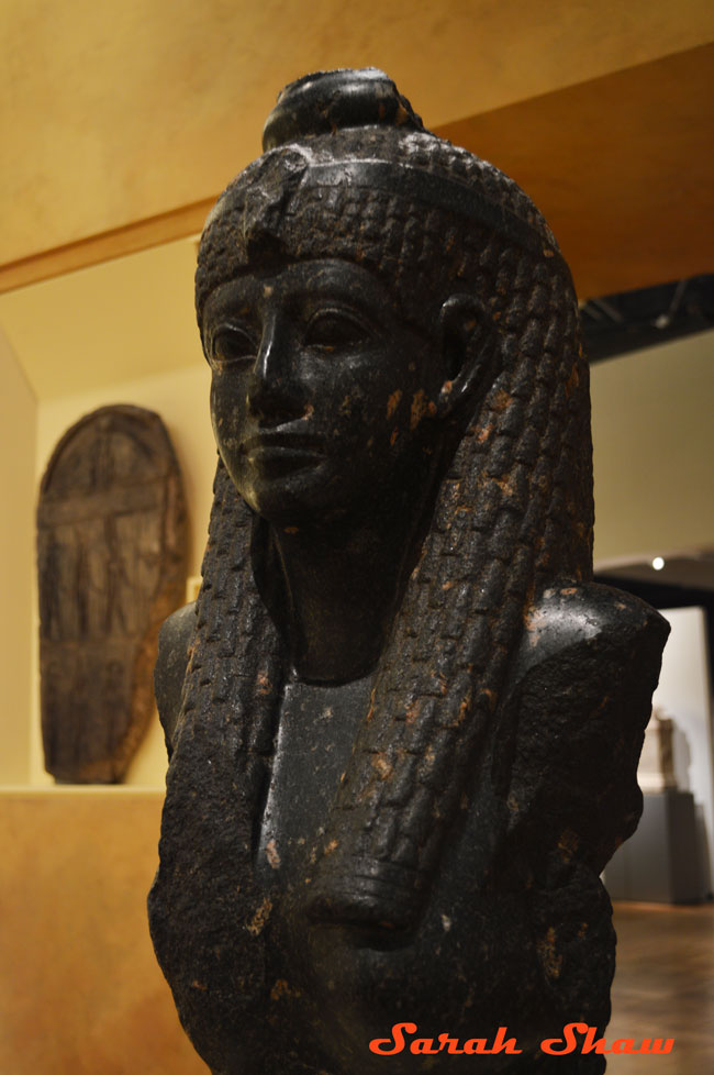 Rare bust of Cleopatra VII in the Egyptian section of the Royal Ontario Museum