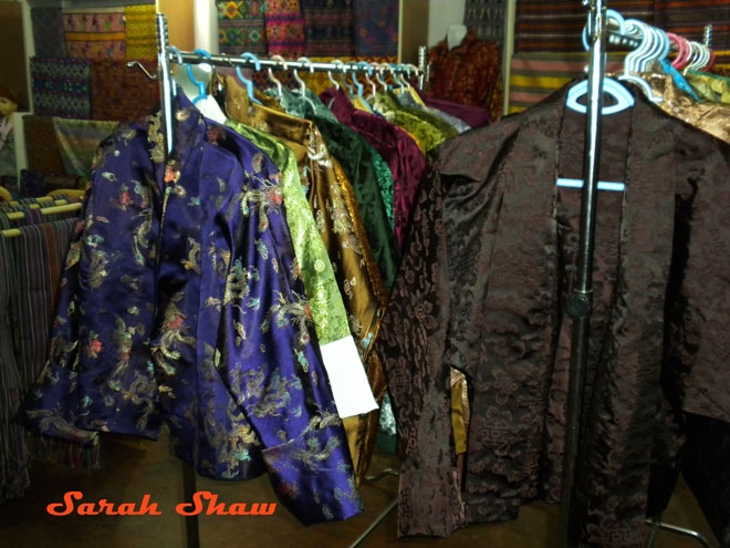 Silk jackets for sale in Thimphu