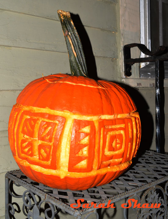 Traditional designs from Laos on Jack O Lantern