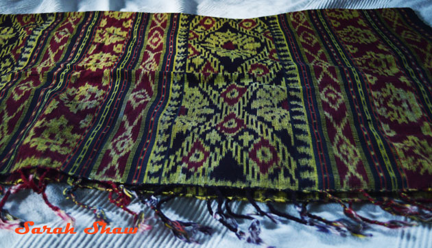 Ikat throw from Indonesia