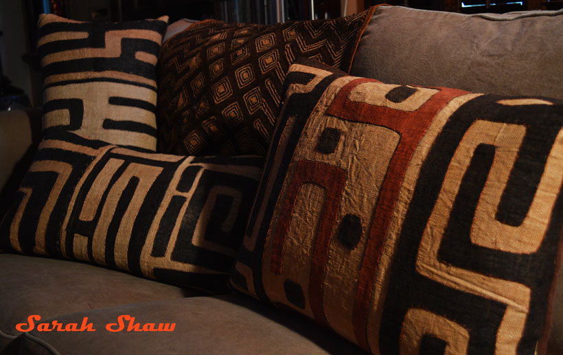 Kuba cloth pillows and textiles