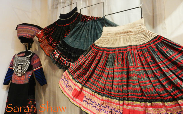 Hmong Skirts on Display 