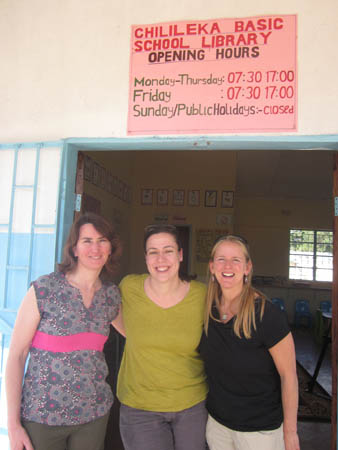 Passports with Purpose Gals at Library in Zambia