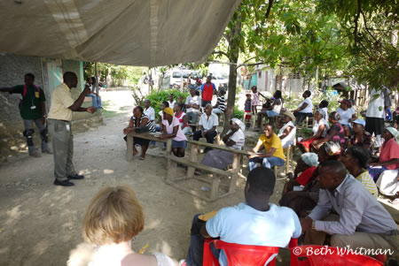 Community Meeting in Haiti