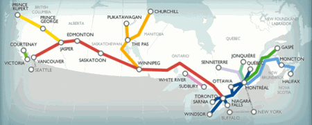 via rail route map