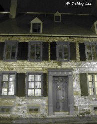 Old Quebec Night Windows Doors 1