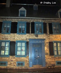 Old Quebec Night Windows Doors 2