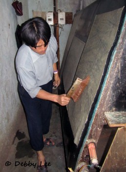 Bhutanese Handmade Paper Brushing