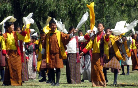 Bhutan King Queen Wedding Dancing Singing