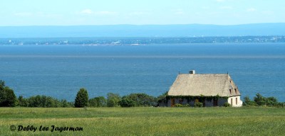 Ile d'Orleans Farmland and Water Scenery