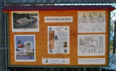 Burrows Island Light Station Information Sign