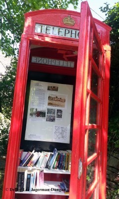 Cotswolds Calcot Visitor Information Red BT Telephone Box