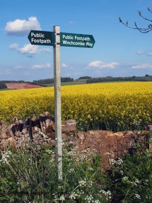 Cotswolds Public Footpath Winchcombe Way