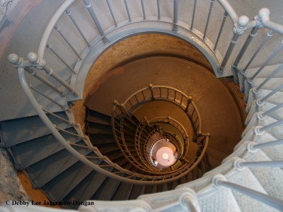 Grays Harbor Lighthouse 135 Steps Looking Down