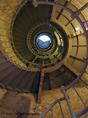 Westport Grays Harbor Lighthouse 135 Steps Looking Up